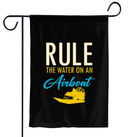 Airboat Fanboat Airboating Planeboat Swamp boat Garden Flags