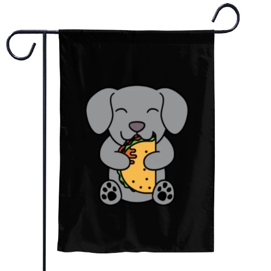 Weimaraner Taco Lover Garden Flags