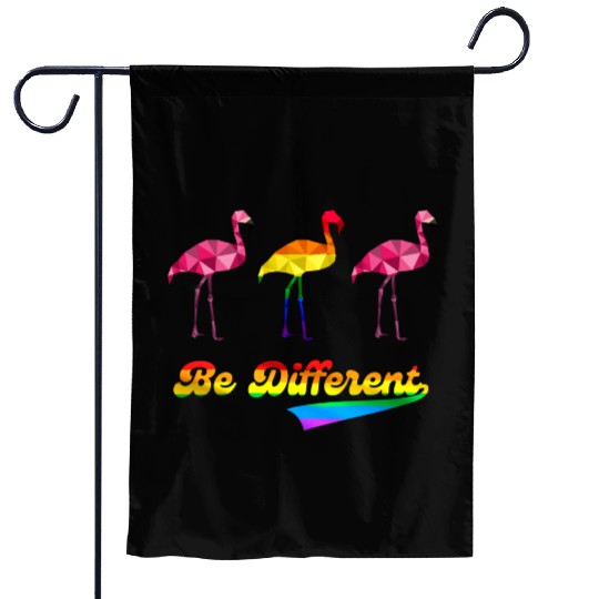 Flamingo LGBTQ Rainbow Flag Gay Pride Month Garden Flags