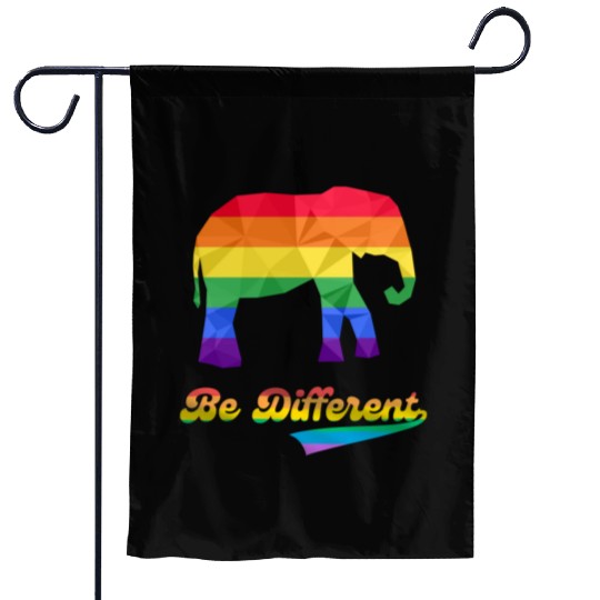 Gay Pride Elephant LGBTQ Rainbow Flag Garden Flags