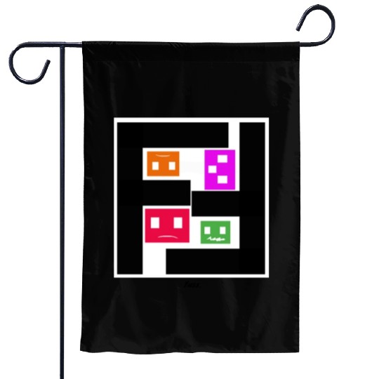 Geometric Cubes In Game - multi-sided cubes Garden Flags