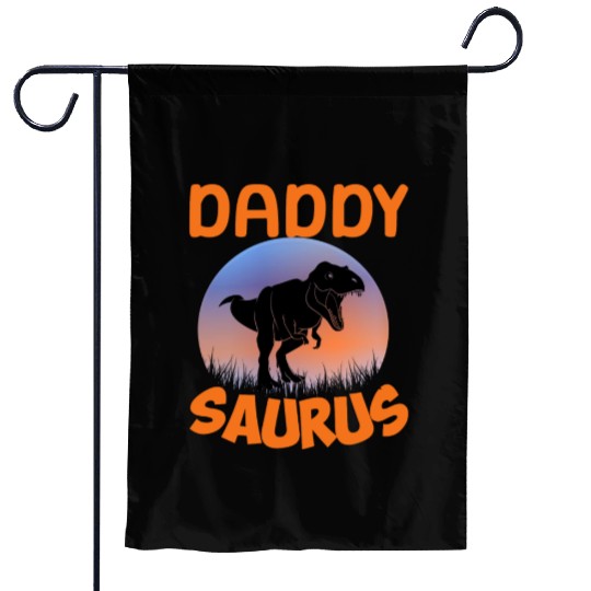 Daddysaurus Papasaurus Garden Flags
