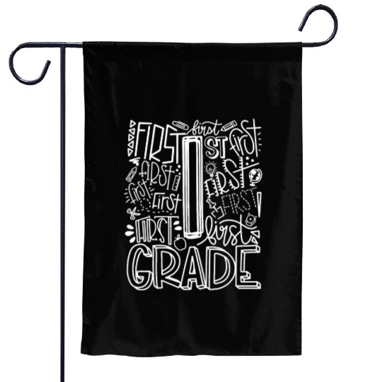 1st Grade Typography Team First Grade Teacher Back Garden Flags
