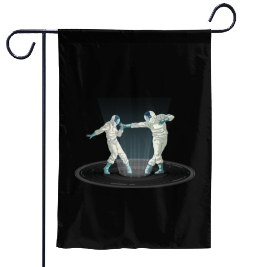 Dancing Astronauts Garden Flags