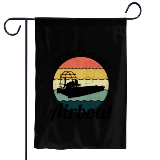 Airboat Fanboat Airboating Planeboat Swamp boat Garden Flags
