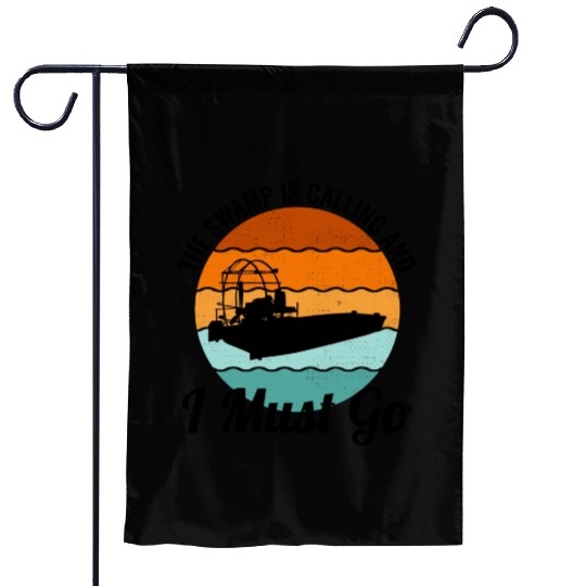Airboat Fanboat Airboating Planeboat Swamp boat Garden Flags