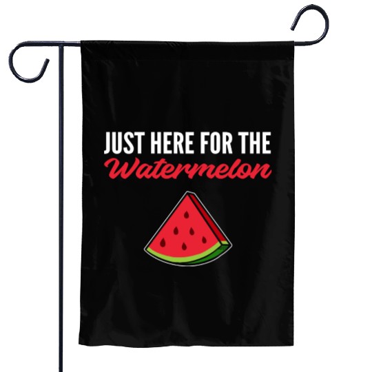 Here for Watermelon Vegan Gift Garden Flags