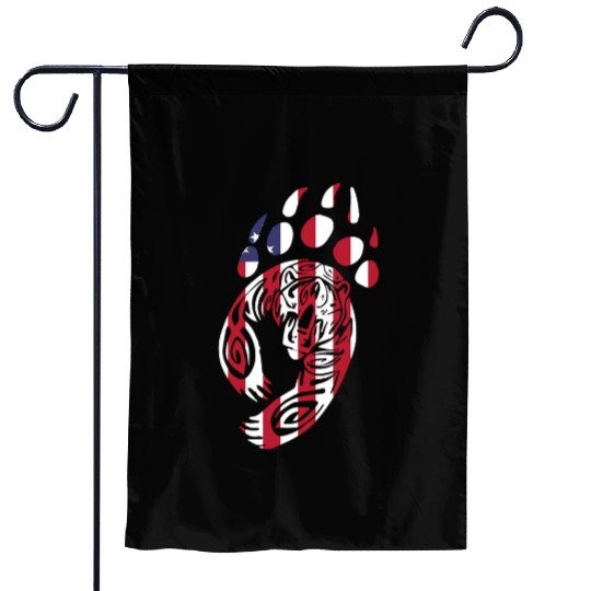 Bear Paw America USA Flag Merica US Stars Stripes Garden Flags
