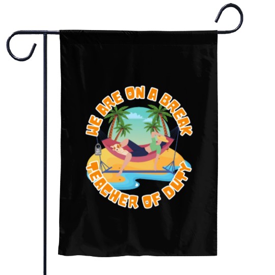 Lady Teacher On Break Garden Flags