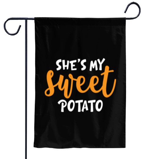 She's My Sweet Potato Funny Matching Mom Daughter Garden Flags