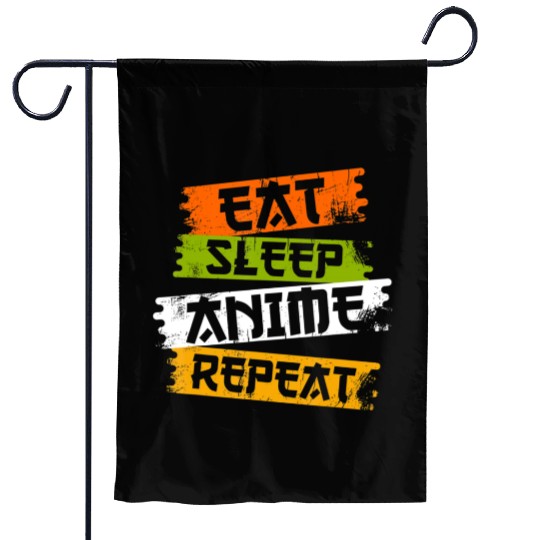 Eat Sleep Anime Repeat Japanese Manga Japan Lover Garden Flags