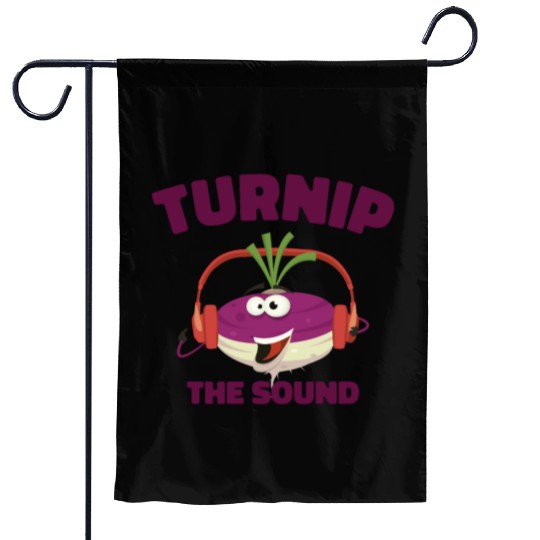 Music Turnip Party Music Lover Vegetable Garden Flags