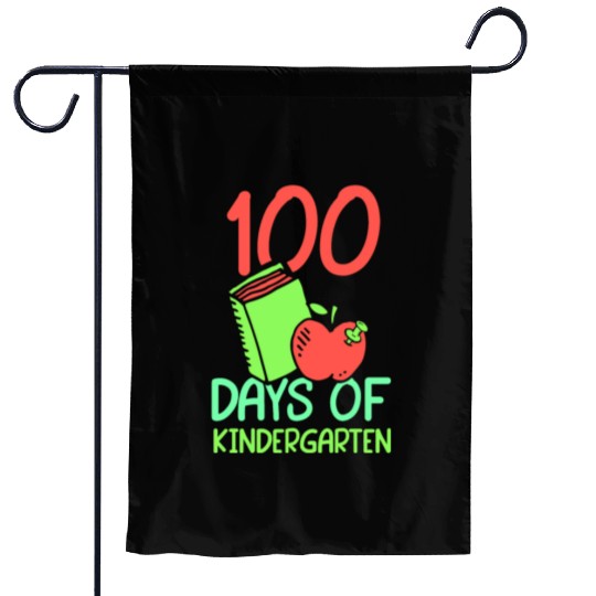 100 Days Of Kindergarten Sayings Cute Sweet Team Garden Flags