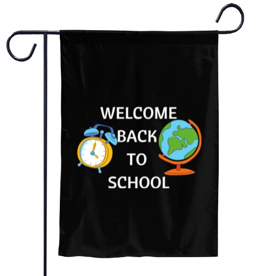 Welcome Back To School Teacher Life Preschool Garden Flags