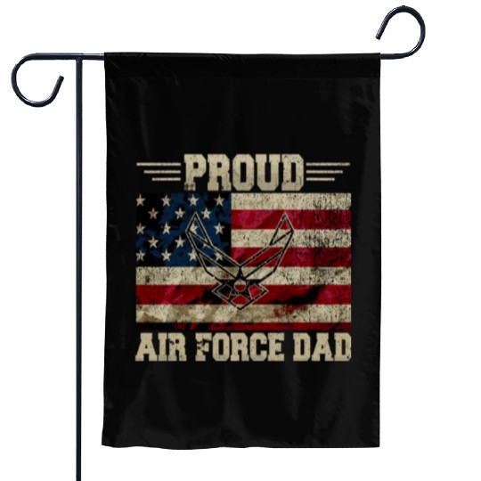 Proud Air Force Dad Veteran Us Flag Garden Flags