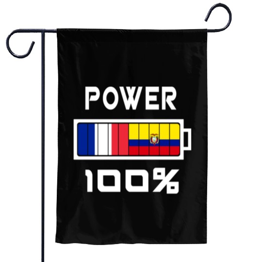Ecuador and France power 100% Garden Flags