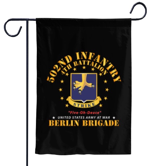 Army 4th Battalion 502nd Infantry Berlin Brigade X Garden Flags