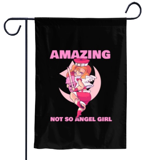 ANIME GIRL - AMAZING NOT SO ANGEL GIRL Garden Flags