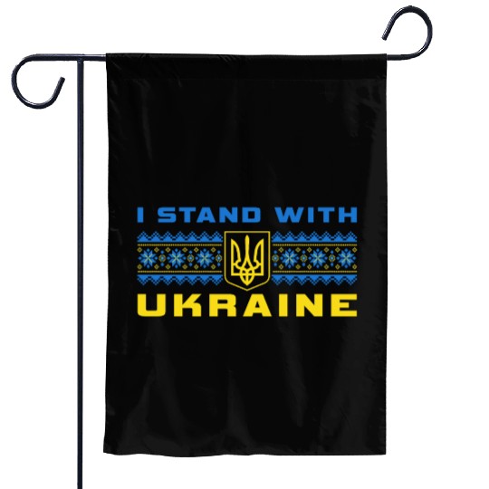 I STAND WITH UKRAINE BLUE-YELLOW Garden Flags