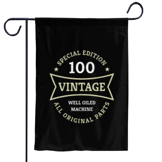 100 Year Old Born 1923 Vintage 100th Birthday Gift Garden Flags