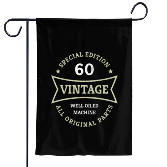 60 Years Old 60th Birthday Gifts Born 1963 Vintage Garden Flags