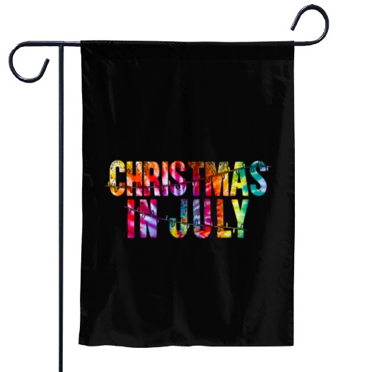 Christmas In July Xmas Tree Lights Santa Beach Garden Flags