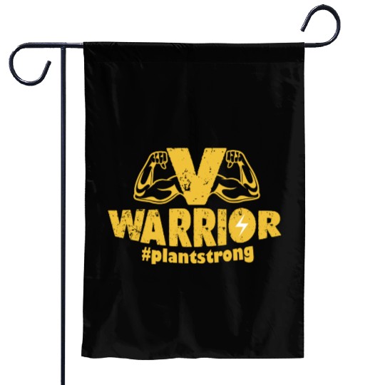 V Warriors vegans #plantstrong Garden Flags