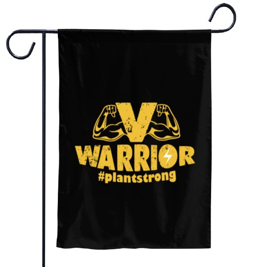 V Warriors vegans #plantstrong Garden Flags