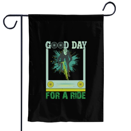 Good Day for a Ride/ Cycling Garden Flags