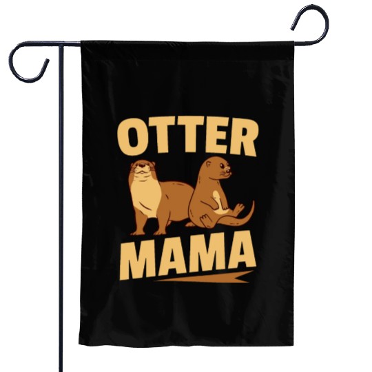 Otter Mama Sea Otters Garden Flags