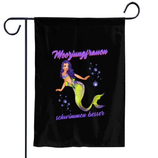 Mermaid Swimming Mermaids Swim Better Garden Flags