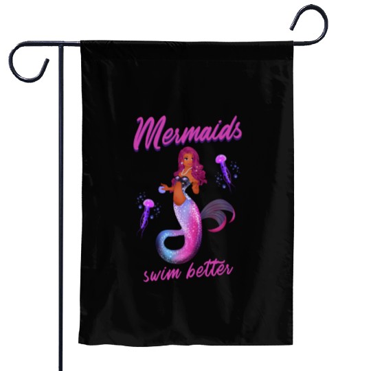 Mermaid Swimming Mermaids Swim Better Garden Flags