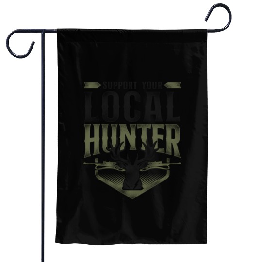 Buck Deer Hunting Hunter Vintage Garden Flags