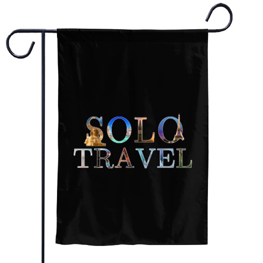 in love with solo travel, in all seasons Garden Flags