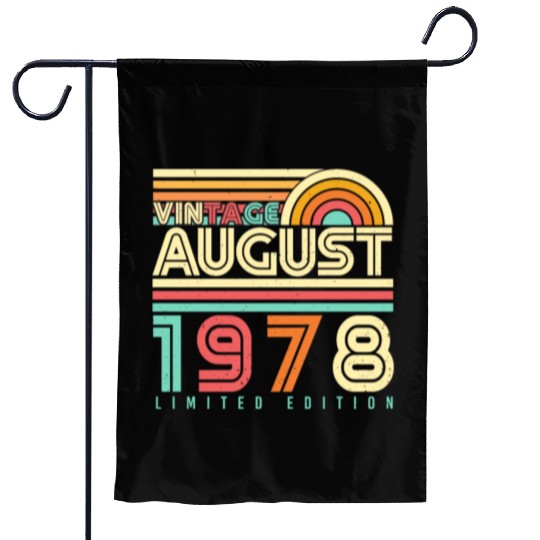 August 1978 Vintage Garden Flags