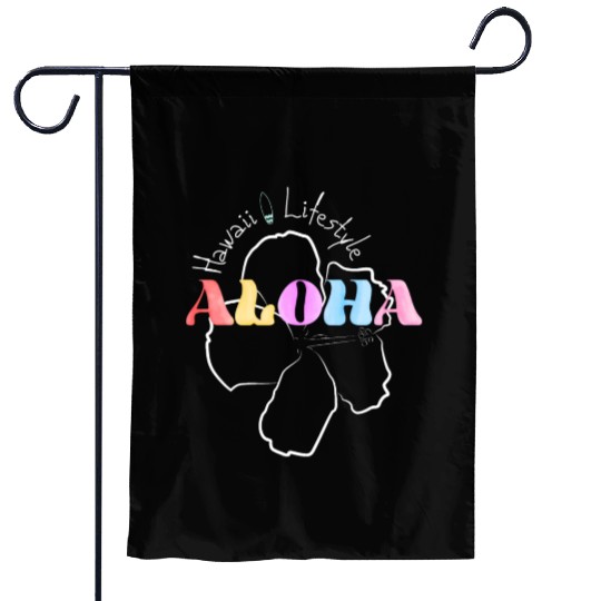 Aloha Flower Surfing and Lifestyle Garden Flags