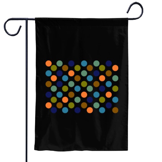 Dots - 1970's Autumn Spots Garden Flags