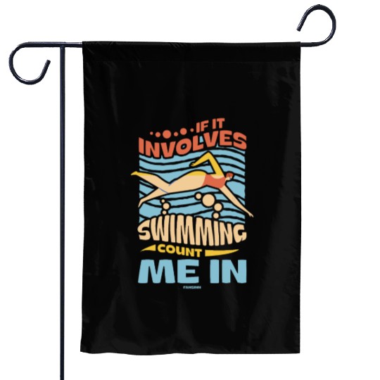 Swimming lifeguard swimming course outdoor pool gi Garden Flags