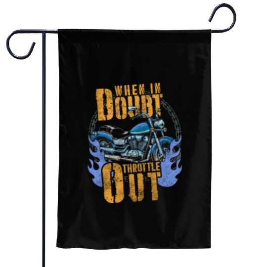 Motorcyclist Chopper Supermoto Cross Garden Flags