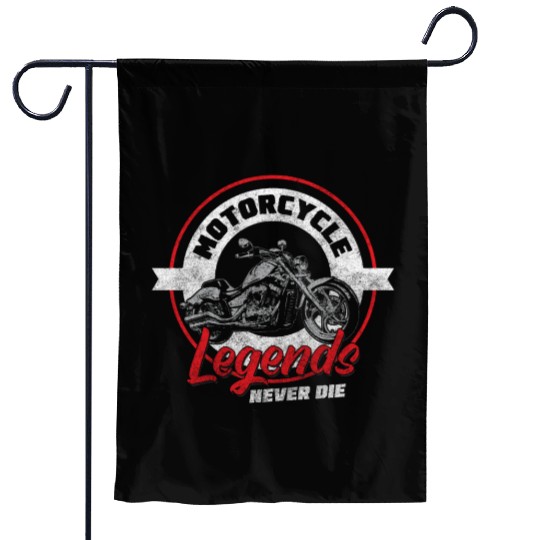 Biker Hard Rock Racing Sport Garden Flags