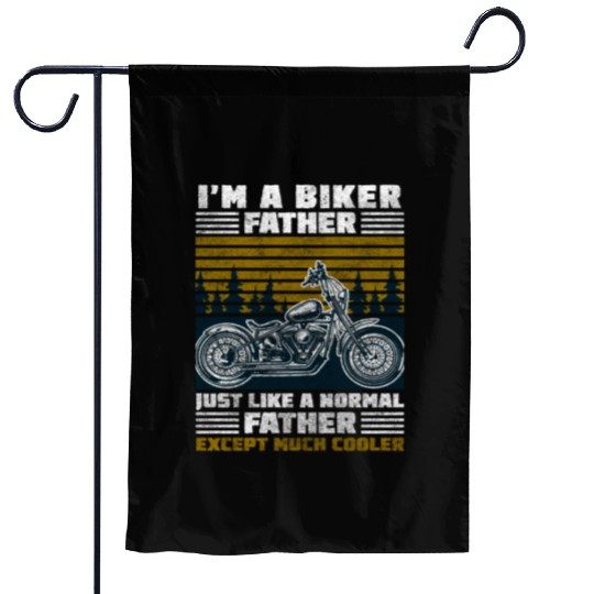 Motorbike Chopper Racing Cross Garden Flags
