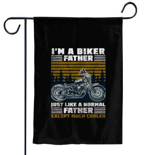 Motorbike Chopper Racing Cross Garden Flags