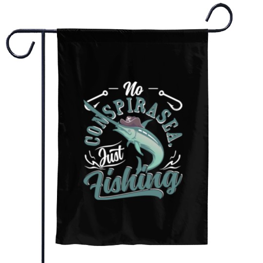 Pirate Fishing Garden Flags
