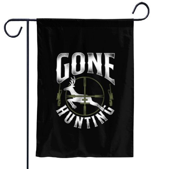 Buck Deer Hunting Hunter Vintage Garden Flags