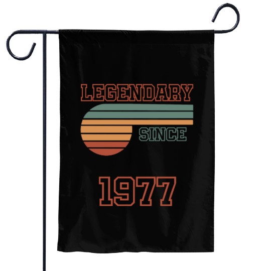 45th Birthday legendary since 1977 Garden Flags