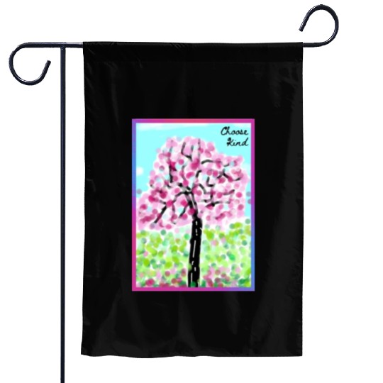 Choose Kind | Be A Kind Human | Cherry Blossom Garden Flags
