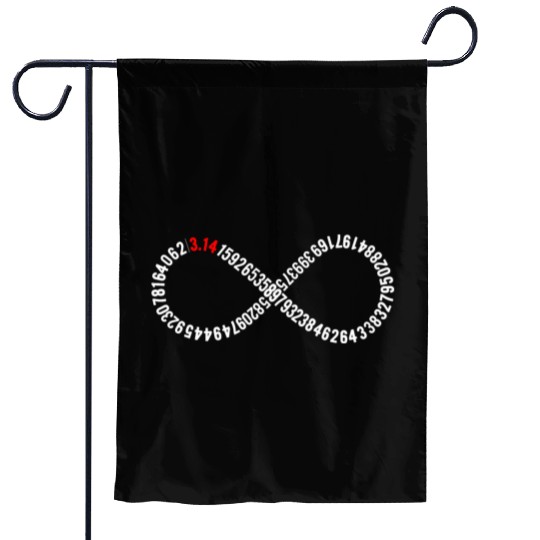 Infinity Digits of Pi Day Gift Math Teacher Garden Flags