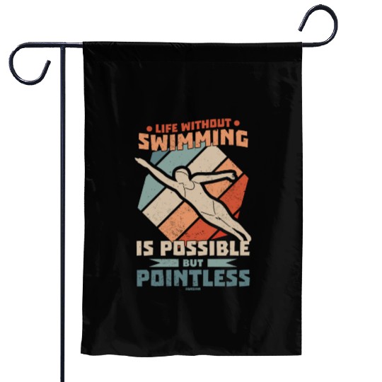 To swim Garden Flags