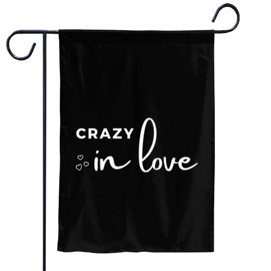 hen night crazy in love bride bachelorette party Garden Flags