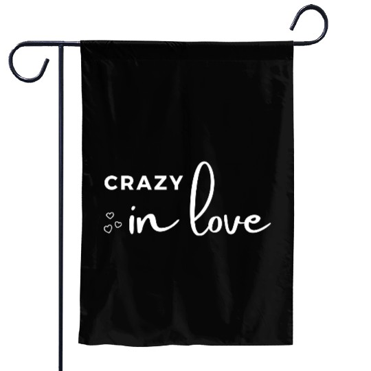 hen night crazy in love bride bachelorette party Garden Flags
